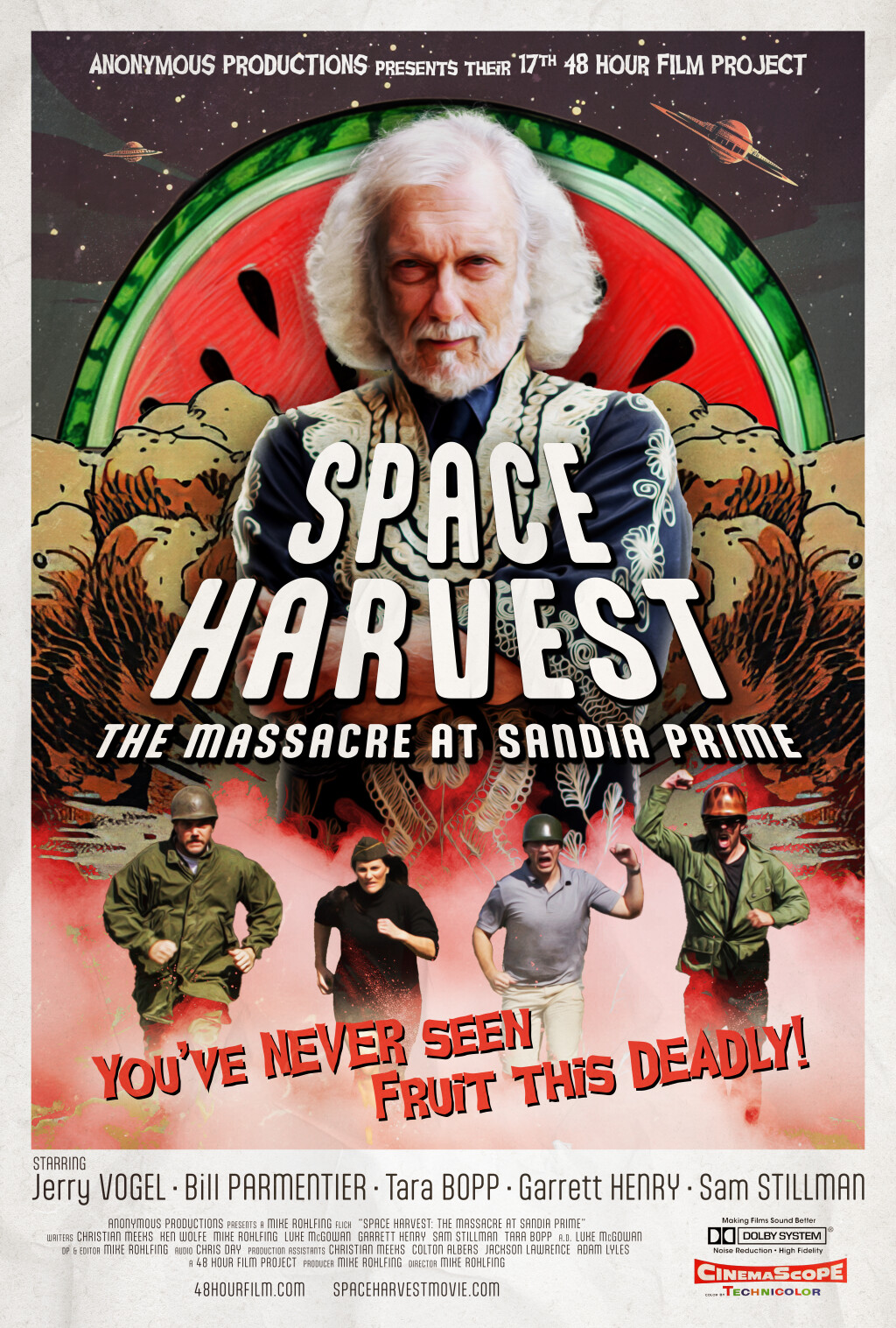 Filmposter for Space Harvest: the Massacre at Sandia Prime